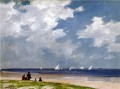 Segelboote aus Rockaway Impressionist Strand Edward Henry Potthast Far